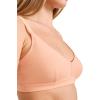 imageJockey Womens Bra Organic Cotton Stretch Triangle BralettePeach Smoothie
