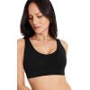 imageJockey Womens Bra Seamfree Cotton Blend Light Support BraletteBlack Night
