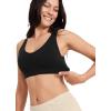 imageJockey Womens Bra Seamfree Cotton Blend Light Support BraletteBlack Night