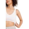 imageJockey Womens Bra Seamfree Cotton Blend Light Support BraletteDiamond White