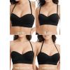 imageJockey Womens Bra Seamfree Multiway Bandeau BraletteBlack