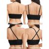 imageJockey Womens Bra Seamfree Multiway Bandeau BraletteBlack