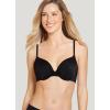 imageJockey Womens Bra Smooth ampamp Sleek Microfiber Demi Coverage Underwire TShirt BraBlack