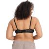 imageJockey Womens Bra Smooth ampamp Sleek Microfiber Demi Coverage Underwire TShirt BraBlack Night