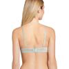 imageJockey Womens Bra Smooth ampamp Sleek Microfiber Demi Coverage Underwire TShirt BraClear Waters Heather