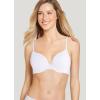 imageJockey Womens Bra Smooth ampamp Sleek Microfiber Demi Coverage Underwire TShirt BraWhite