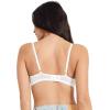imageJockey Womens Bra Smooth ampamp Sleek Microfiber Demi Coverage Underwire TShirt BraWhite