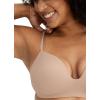 imageJockey Womens Bra Smooth ampamp Sleek Microfiber Demi Coverage Wirefree TShirt BraLight Beige