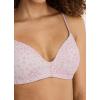 imageJockey Womens Bra Smooth ampamp Sleek Microfiber Demi Coverage Wirefree TShirt BraTempest Leopard