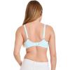 imageJockey Womens Bra Smooth ampamp Sleek Microfiber Full Coverage Wirefree TShirt BraEcho Blue