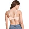 imageJockey Womens Bra Smooth ampamp Sleek Microfiber Full Coverage Wirefree TShirt BraPeach Ice