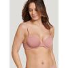 imageJockey Womens Bra Smooth ampamp Sleek Supersoft Demi Coverage Underwire TShirt BraEarth Rose