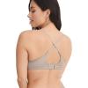 imageJockey Womens Bra Smooth ampamp Sleek Supersoft Demi Coverage Underwire TShirt BraGrey Seed