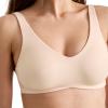 imageJockey Womens Smooth ampamp Sleek Microfiber Full Coverage Wirefree Unlined TShirt BraPeach Ice