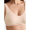 imageJockey Womens Smooth ampamp Sleek Microfiber Full Coverage Wirefree Unlined TShirt BraPeach Ice