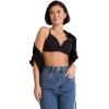 imageJockey Womens Smooth ampamp Sleek Supersoft Demi Coverage Wirefree TShirt BraBlack