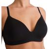 imageJockey Womens Smooth ampamp Sleek Supersoft Demi Coverage Wirefree TShirt BraBlack