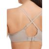 imageJockey Womens Smooth ampamp Sleek Supersoft Demi Coverage Wirefree TShirt BraGrey Seed