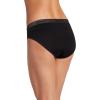 imageJockey Womens Underwear Worry Free Microfiber Moderate Absorbency BikiniBlack