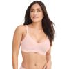 imageJockey Womens Bra Cooling Cotton Blend Wirefree Full Coverage Molded Cup BraCoral Mist
