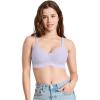 imageJockey Womens Bra Cooling Cotton Blend Wirefree Full Coverage Molded Cup BraViolet Veil