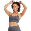 imageJockey Womens Bra Low Impact TBack Sports BraBattleship Grey Heather