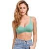 imageJockey Womens Bra Organic Cotton Stretch Triangle BraletteOpulent Jade Heather