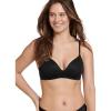 imageJockey Womens Bra Smooth ampamp Sleek Microfiber Demi Coverage Wirefree TShirt BraBlack Night
