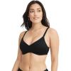 imageJockey Womens Bra Smooth ampamp Sleek Microfiber Full Coverage Wirefree TShirt BraBlack