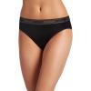 imageJockey Womens Underwear Worry Free Microfiber Moderate Absorbency BikiniBlack