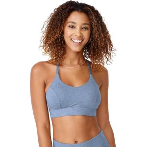imageJockey Womens Bra Low Impact TBack Sports BraDusk Blue Heather