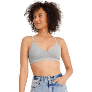 imageJockey Womens Bra Organic Cotton Stretch Triangle BraletteGrey Heather