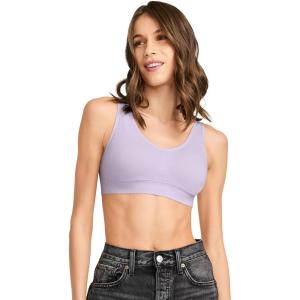 imageJockey Womens Bra Seamfree Cotton Blend Light Support BraletteViolet Veil