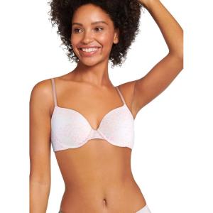 imageJockey Womens Bra Smooth ampamp Sleek Microfiber Demi Coverage Underwire TShirt BraTempest Leopard