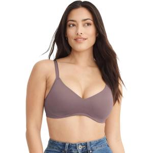 imageJockey Womens Bra Smooth ampamp Sleek Microfiber Full Coverage Wirefree TShirt BraTwilight Sands