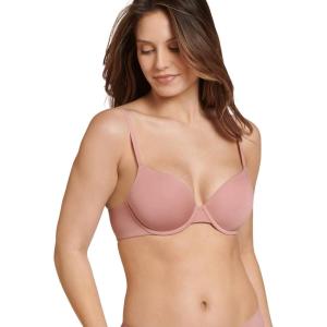 imageJockey Womens Bra Smooth ampamp Sleek Supersoft Demi Coverage Underwire TShirt BraEarth Rose