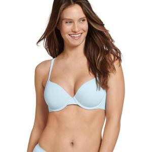 imageJockey Womens Bra Smooth ampamp Sleek Supersoft Demi Coverage Underwire TShirt BraIceberg