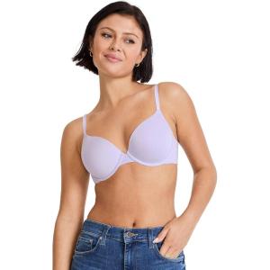 imageJockey Womens Bra Smooth ampamp Sleek Supersoft Demi Coverage Underwire TShirt BraViolet Veil