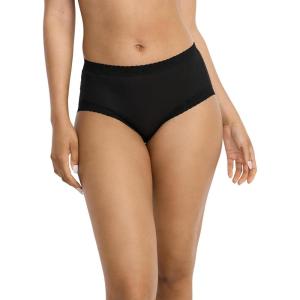 imageJockey Womens Soft Stretch Lace Supersoft BriefBlack