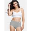imageJockey Womens Elance Brief  3 PackGrey HeatherCharcoal HeatherBlack