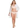 imageJockey Womens Soft Stretch Lace Microfiber BikiniPeach Ice