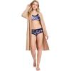 imageJockey Womens Soft Stretch Lace Microfiber HipsterFormal Navy Floral