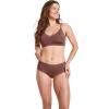 imageJockey Womens Soft Stretch Lace Microfiber HipsterTuscan Brown