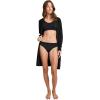 imageJockey Womens Soft Stretch Lace Microfiber ThongBlack