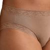 imageJockey Womens Soft Stretch Lace Supersoft Hi CutAlmond
