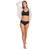imageJockey Womens Soft Stretch Lace Supersoft Hi CutBlack
