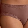 imageJockey Womens Soft Stretch Lace Supersoft Hi CutTuscan Brown