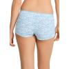 imageJockey Womens Underwear Organic Cotton Stretch BoyshortBright Blue Blooms