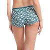 imageJockey Womens Underwear Organic Cotton Stretch BoyshortFrayed Teal Floral