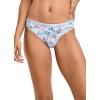 imageJockey Womens Underwear Organic Cotton Stretch Logo Bikini  3 PackGrey HeatherInk WellDitsy Blue Floral